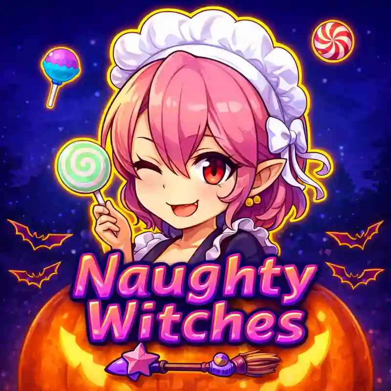 Naughty Witches slot game banner